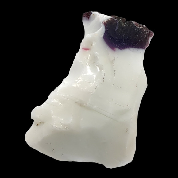 Milk Glass Infused Amethyst Purple Art Glass Cullet Slag Glass #4M37 - Picture 2 of 6